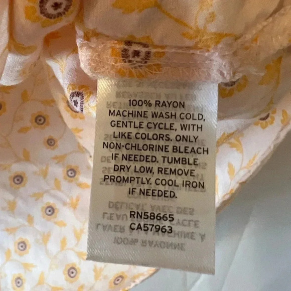 Melrose and Market Orange Floral T-Shirt Blouse Large - Picture 5 of 5